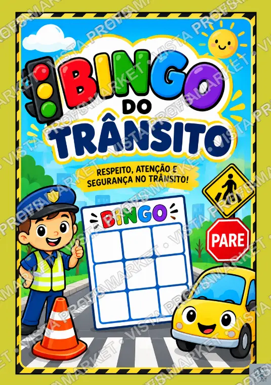BINGO DO TRÂNSITO — APRENDER BRINCANDO! 