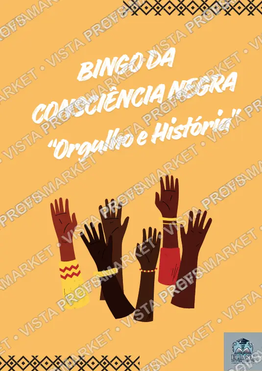 BINGO DA CONSCIÊNCIA NEGRA —3º ao 5º ano 