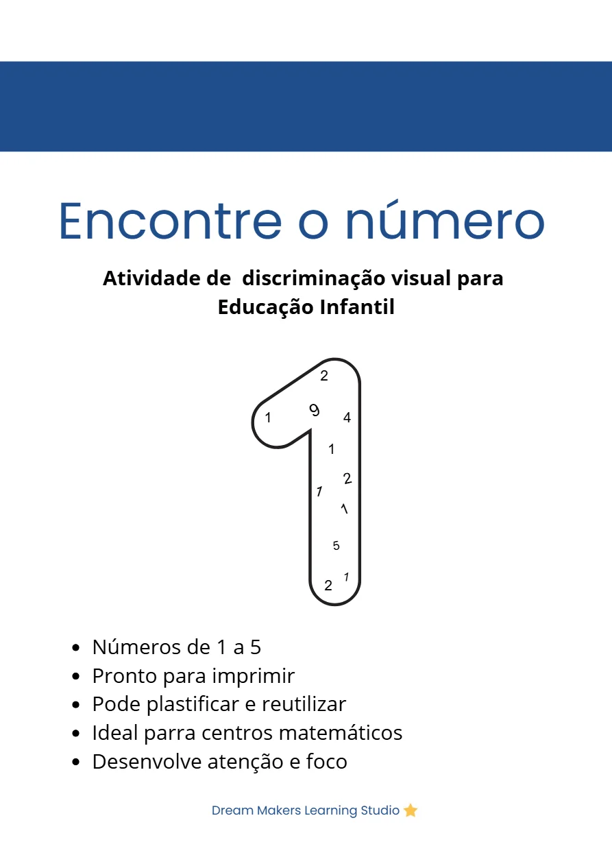 Encontre o número - 1 a 5