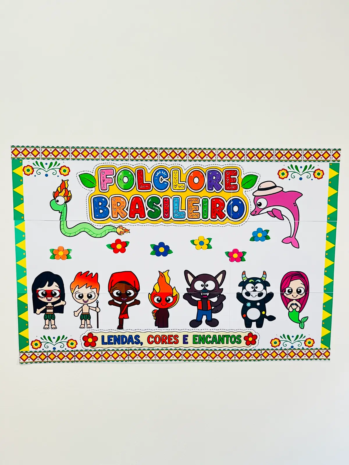 Painel do Folclore Brasileiro – Lendas, Cores e Encantos