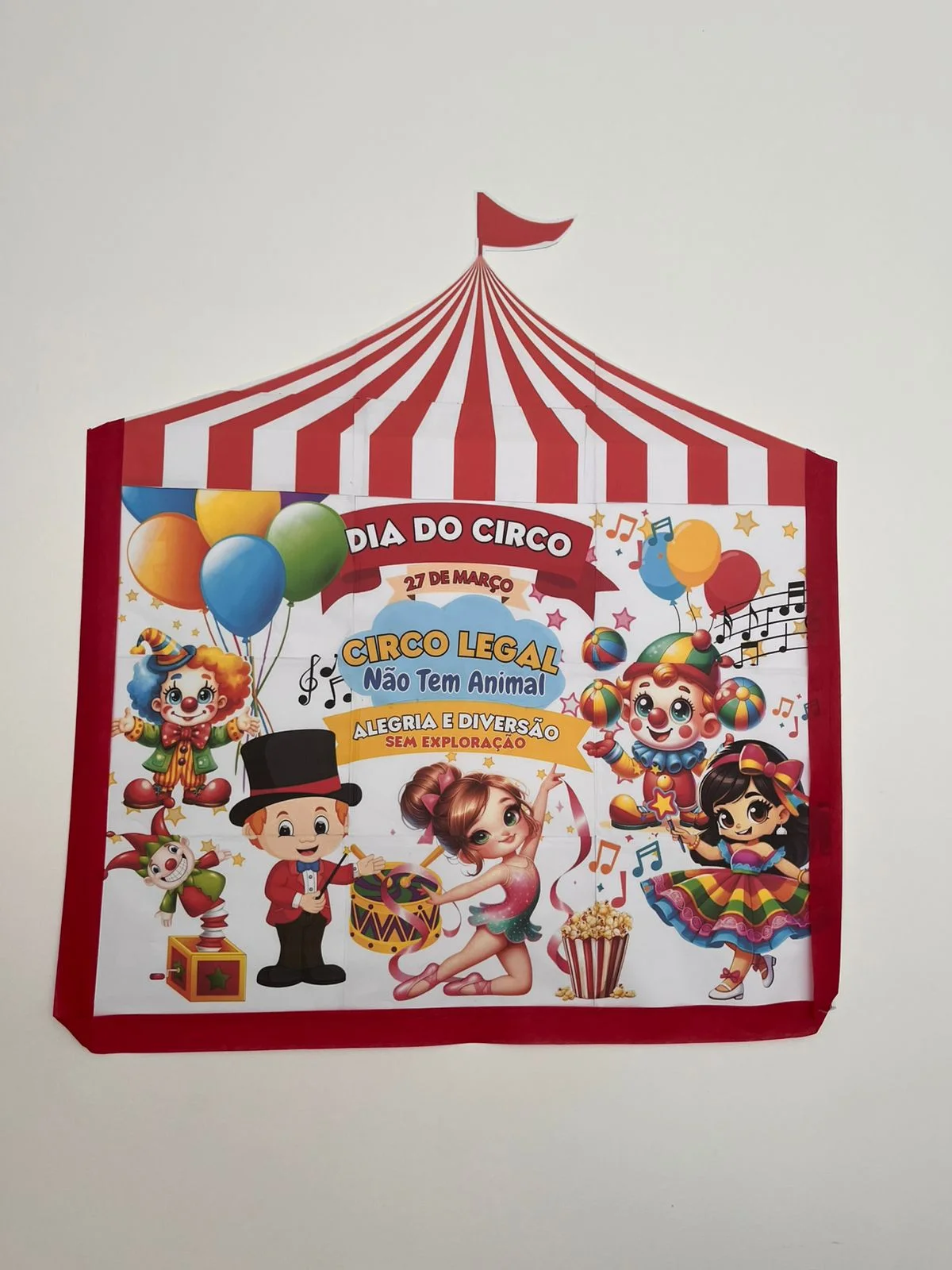 Painel Circo Legal – diversão com respeito / (Circo sem animais)