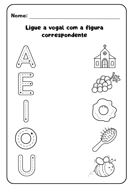 Reconhecer letra inicial da imagem