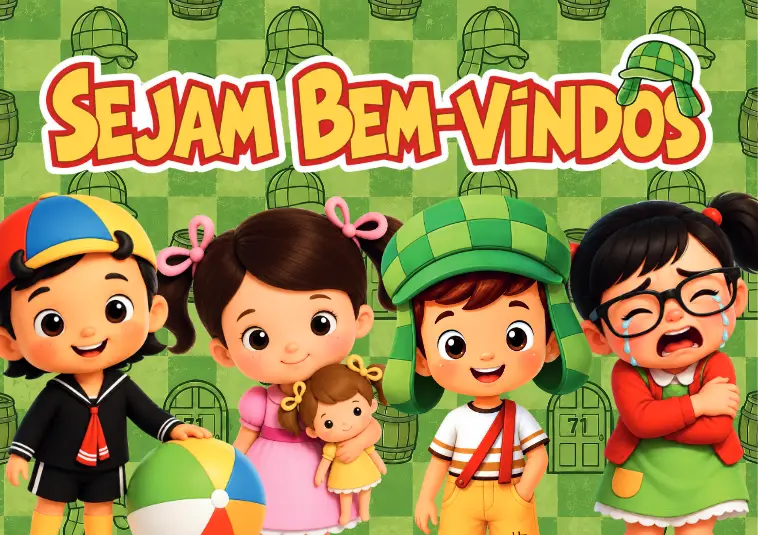 ✨🏫 KIT VOLTA ÀS AULAS – TEMA CHAVES! 🧢📚