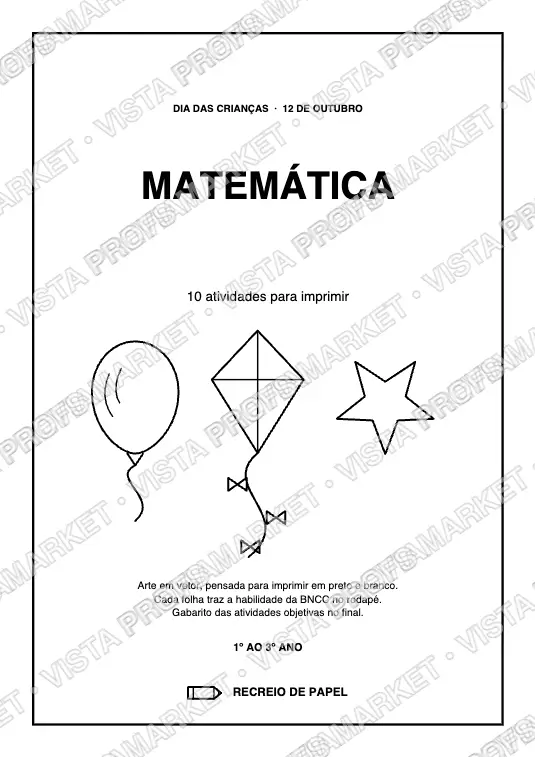 Matemática Dia das Crianças - 10 Atividades para Imprimir