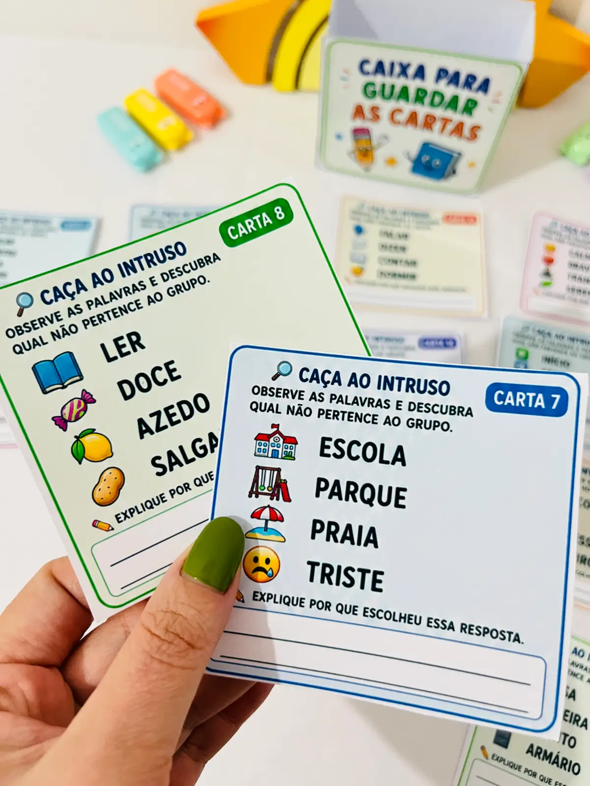 Caça ao Intruso – Língua Portuguesa | Atividade de Alfabetização em PDF