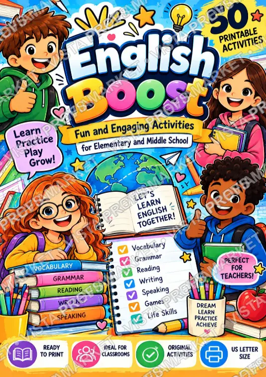 40 Atividades de Inglês Ilustradas - English Quest