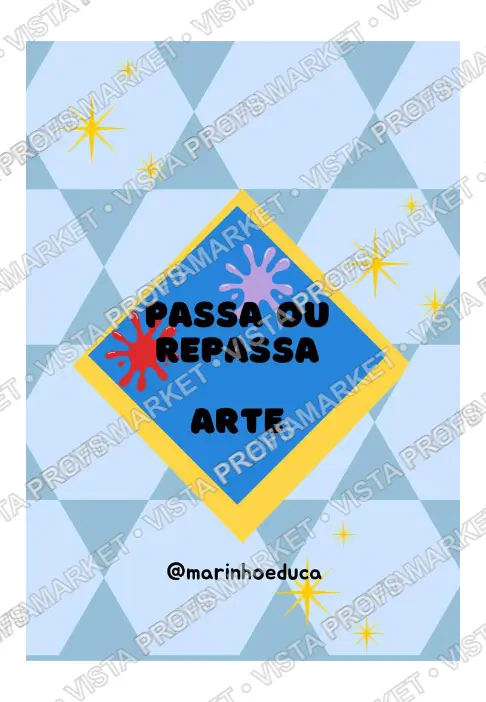Jogo em PDF - Responde ou Passa: Arte