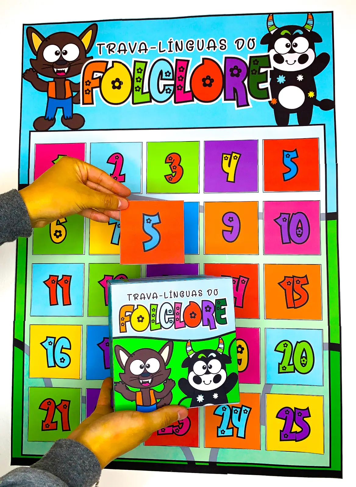Cartaz Interativo de Trava-Línguas Folclóricas