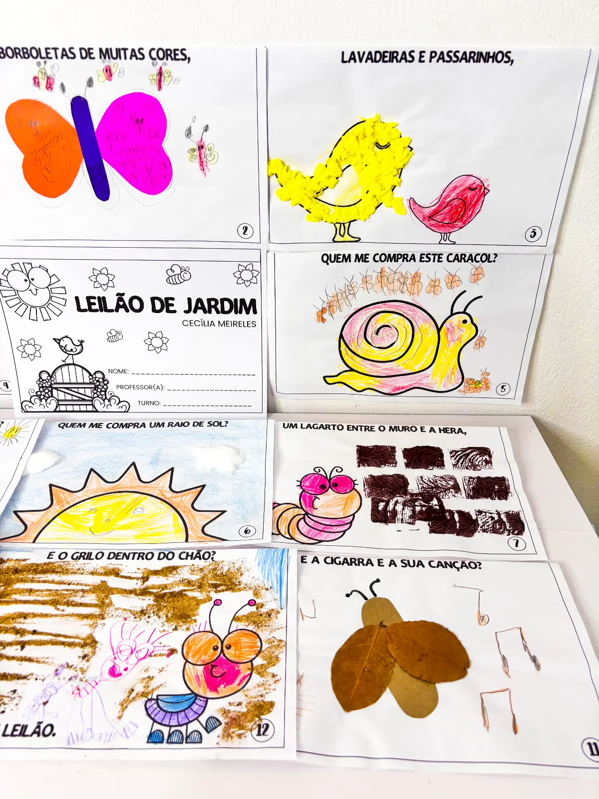 Atividades de Artes - Poema Leilão de Jardim