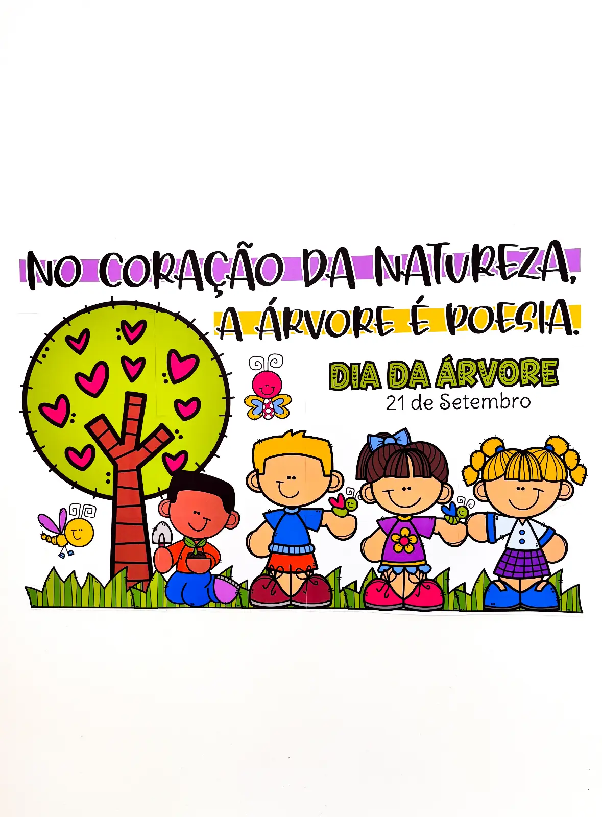 Painel dia da Árvore - No coração da Natureza