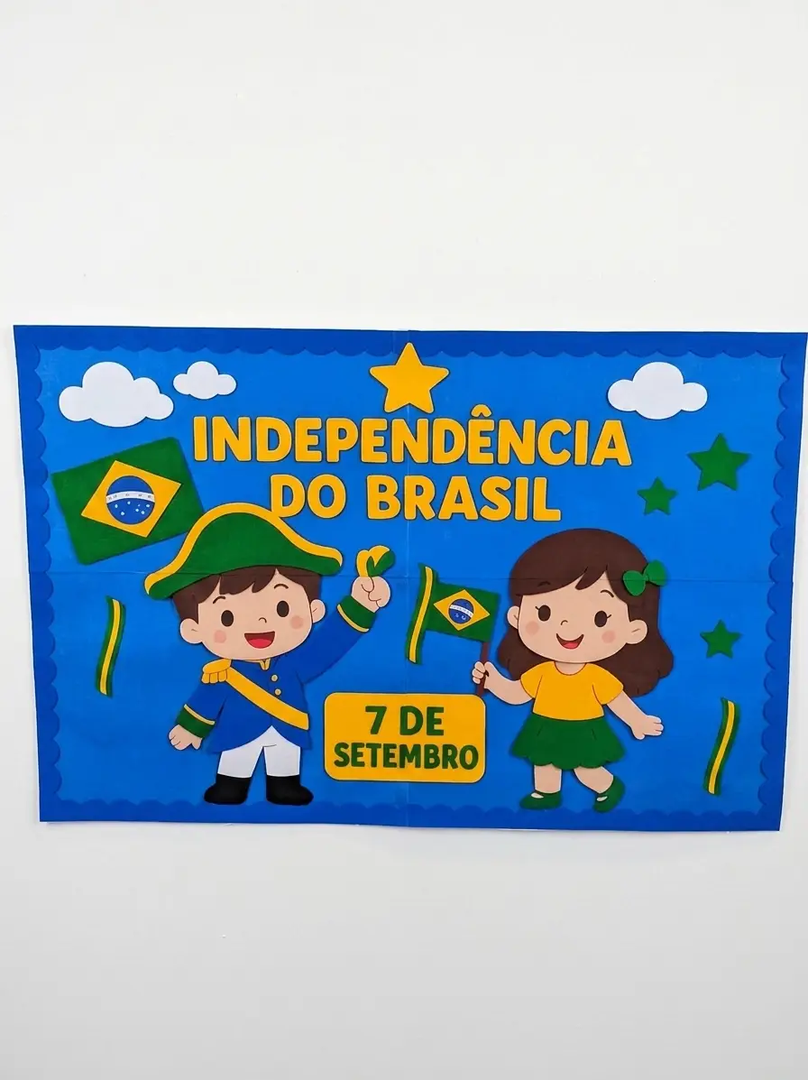 Painel Escolar Dia da Independência do Brasil – 7 de Setembro (3 Tamanhos)