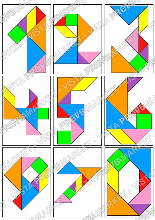 Desafio Tangram: Letras e Números