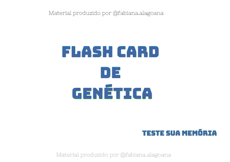 Jogo da Memória e Flashcards de Genética Adaptados (TEA/TDAH)
