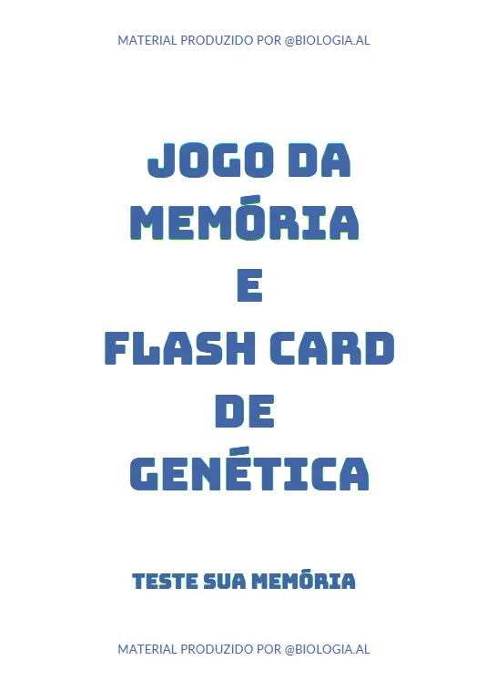 Jogo da Memória e Flashcards de Genética Adaptados (TEA/TDAH)
