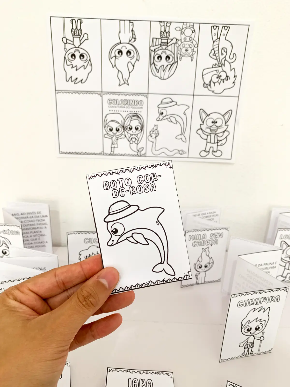Livrinhos Sanfonados para Colorir – Folclore  