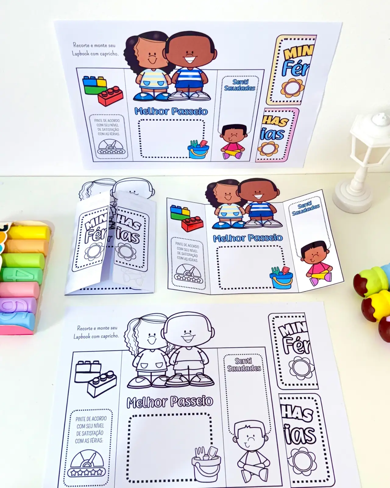 Lapbook Minhas Férias – Atividade para Educação Infantil