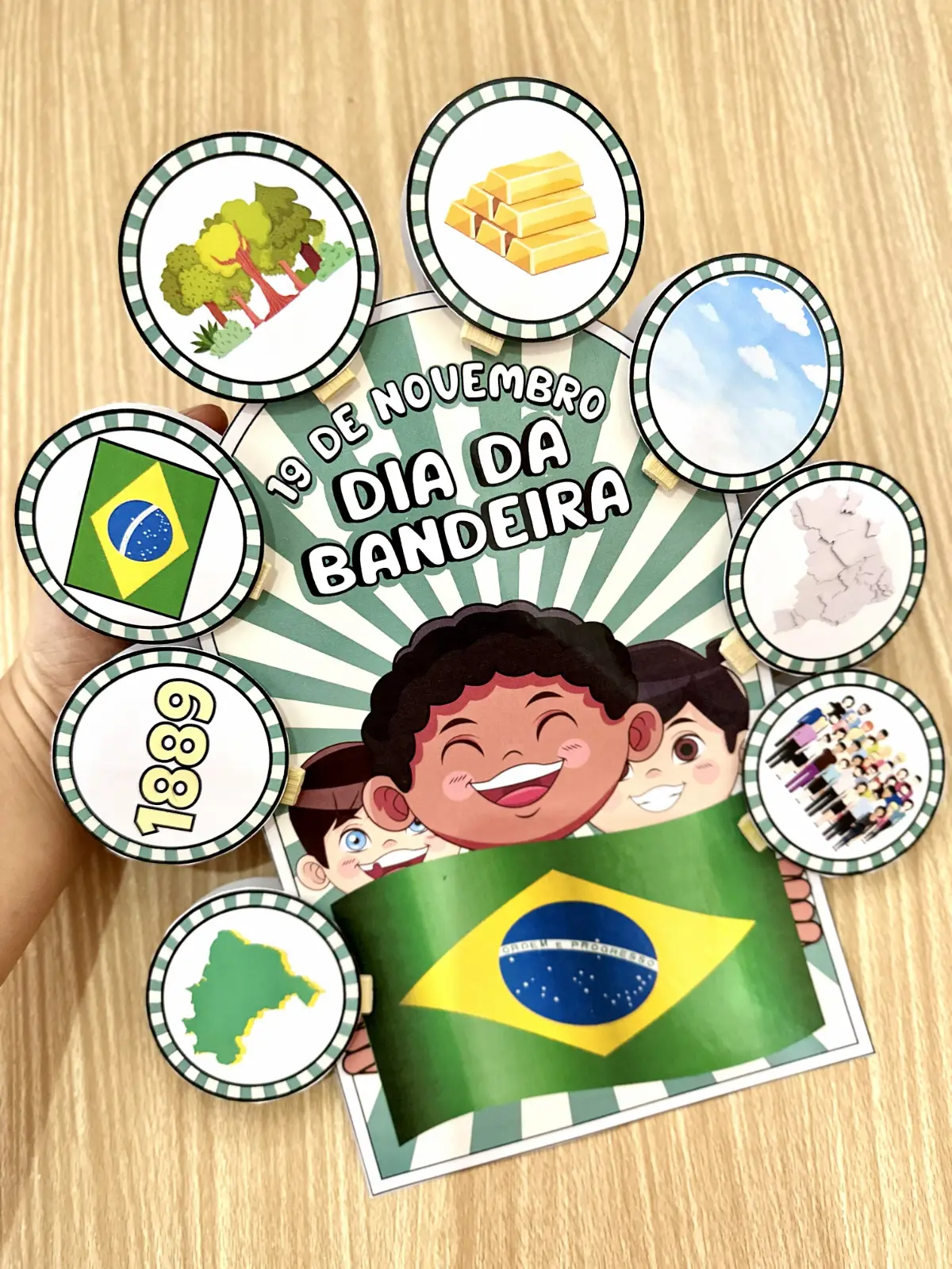 Kit Dia da Bandeira – Luva Pedagógica e Lembrancinhas