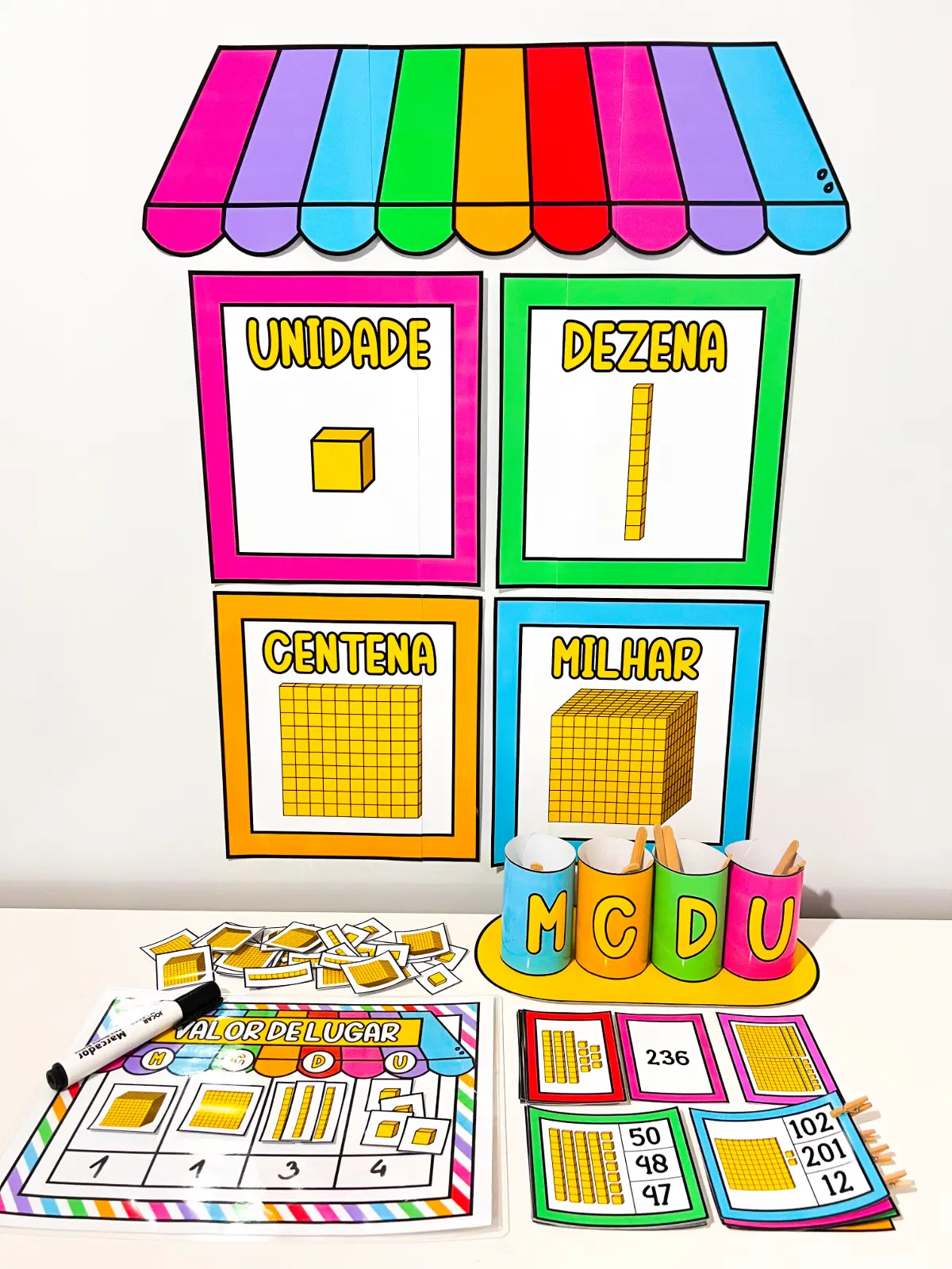 Kit de Atividades com Material Dourado para Ensino Fundamental