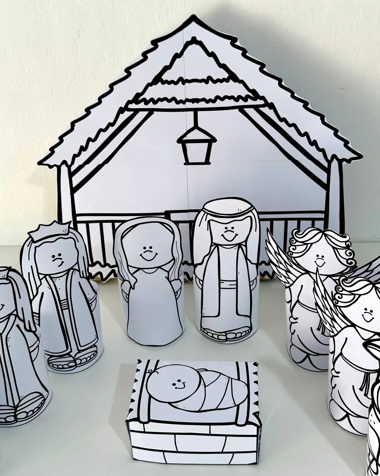 Presépio Infantil para Colorir – Decoração de Natal