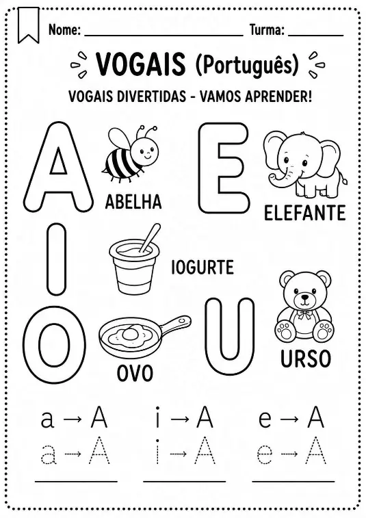 Atividade das vogais 