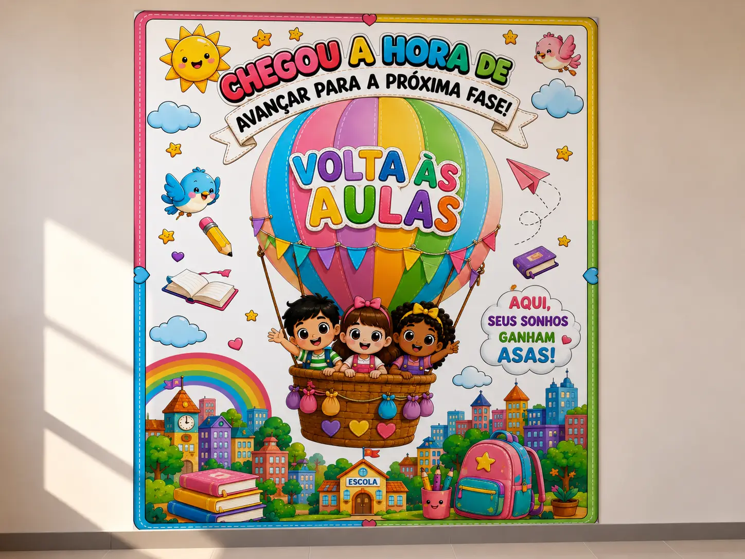 Painel Gigante Volta às Aulas