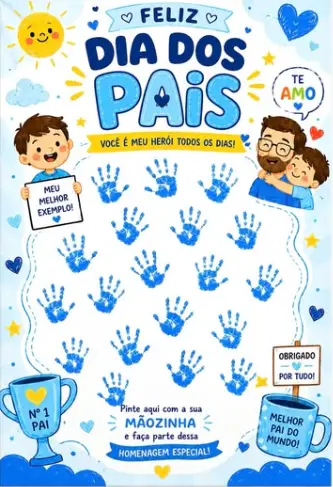 Cartaz Colaborativo Dia dos Pais II