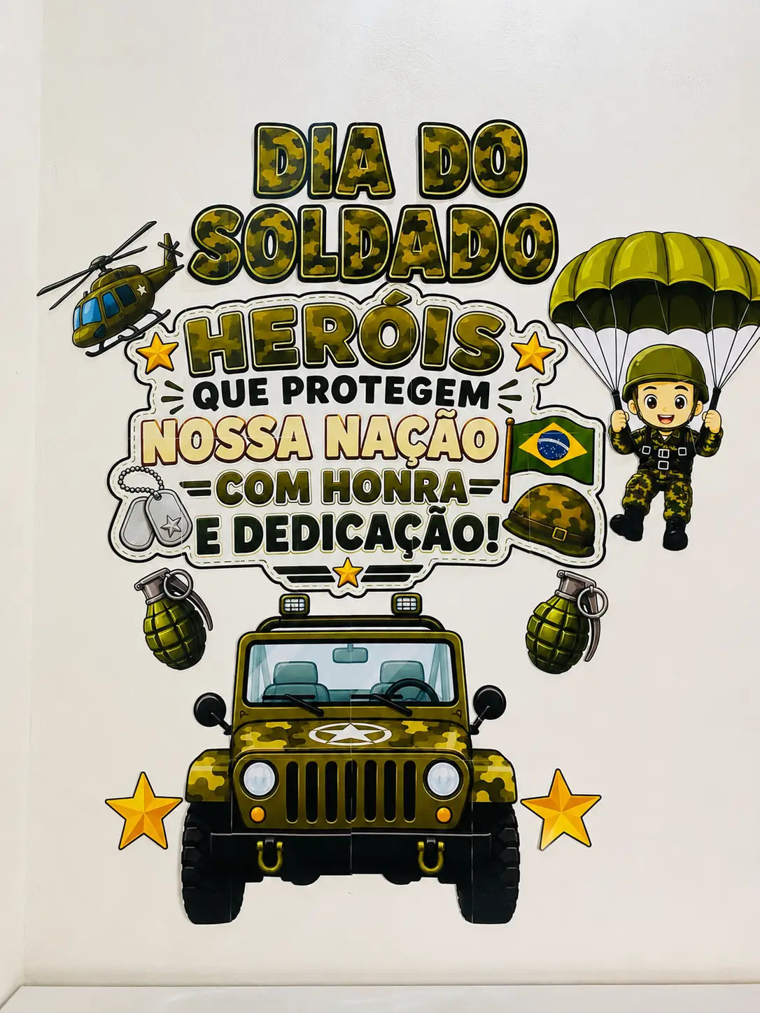 Painel – Dia do Soldado: Heróis que Protegem Nossa Nação