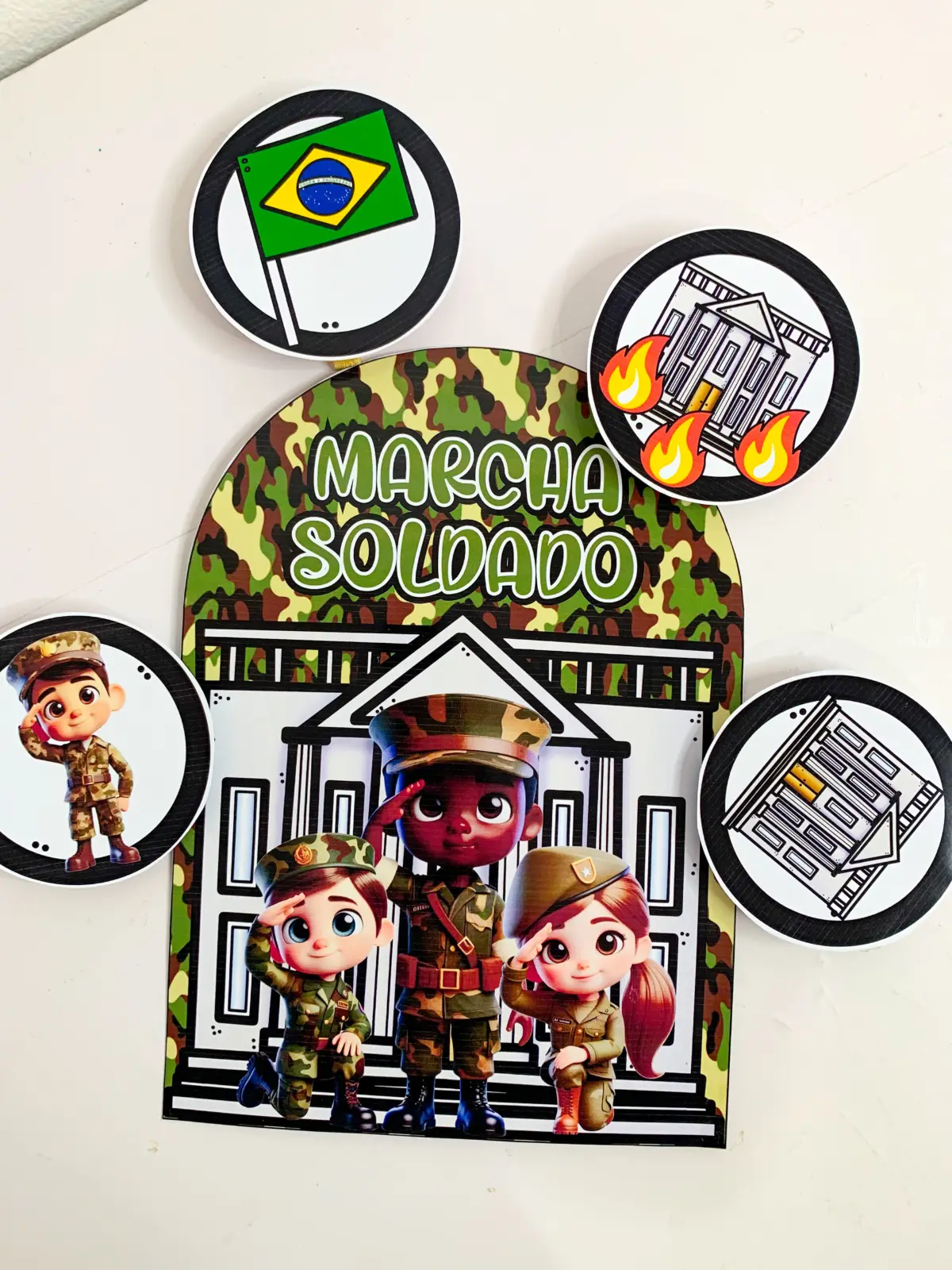 LUVA MUSICAL MARCHA SOLDADO