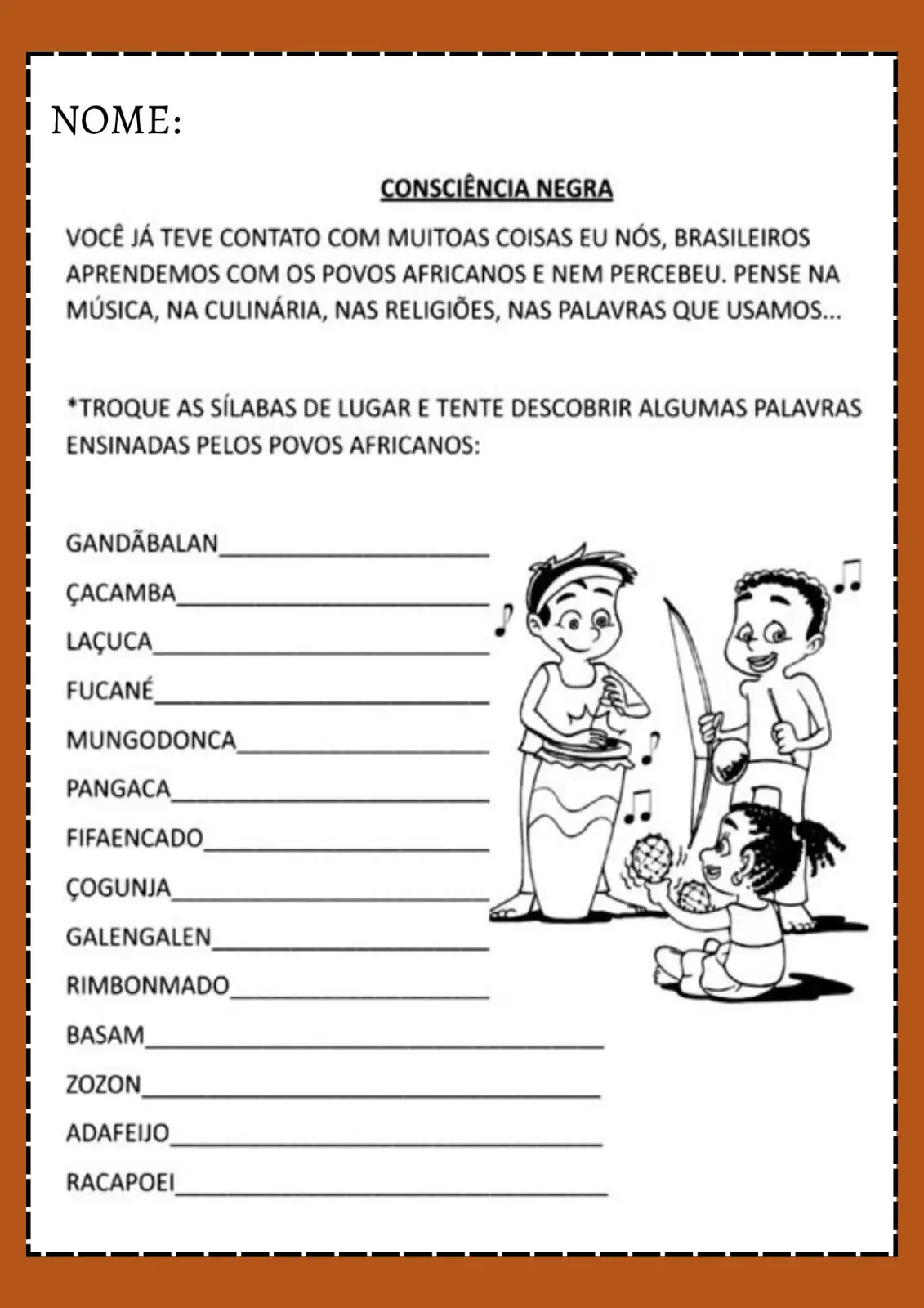 PROJETO CONSCIÊNCIA NEGRA | +50 PÁGINAS