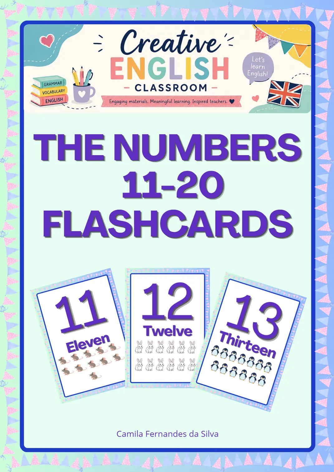 Os Números em Inglês 11-20 The Numbers 11-20