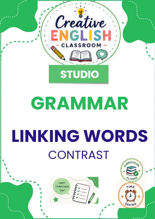 Linking words contrast Ensino fundamental e médio inglês