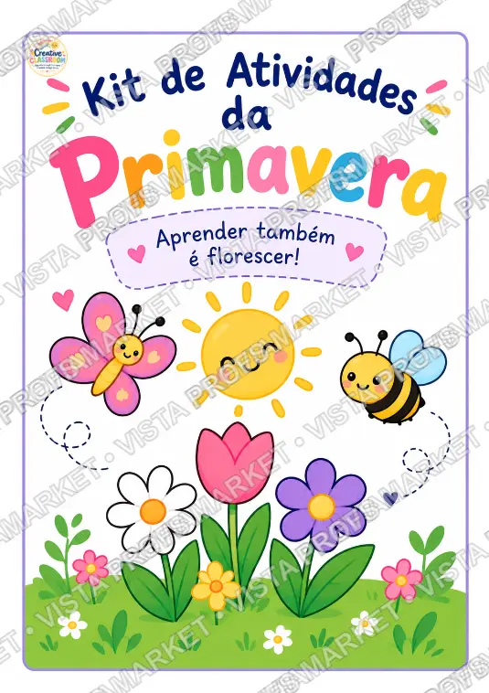 Kit de Atividades da Primavera Lúdicas e Pedagógicas para Imprimir