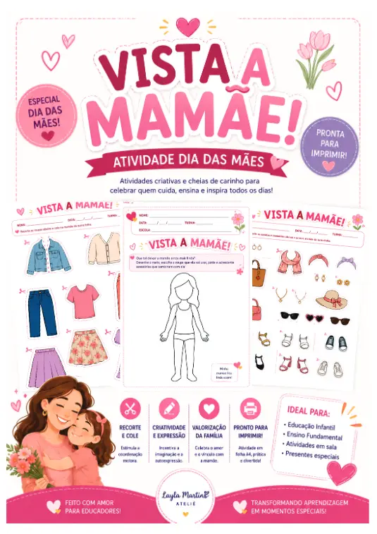 Vista a Mamãe! – Atividade Interativa para o Dia das Mães
