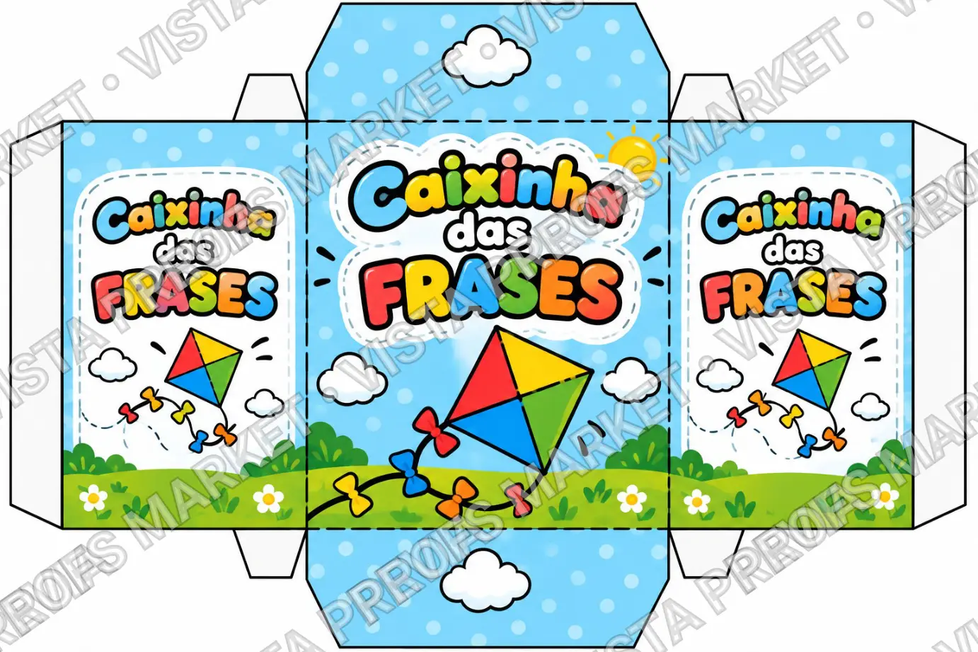 Jogo Caixinha das Frases para Alfabetização – Arquivo PDF para Imprimir e Montar | Educação Infantil e Anos Iniciais