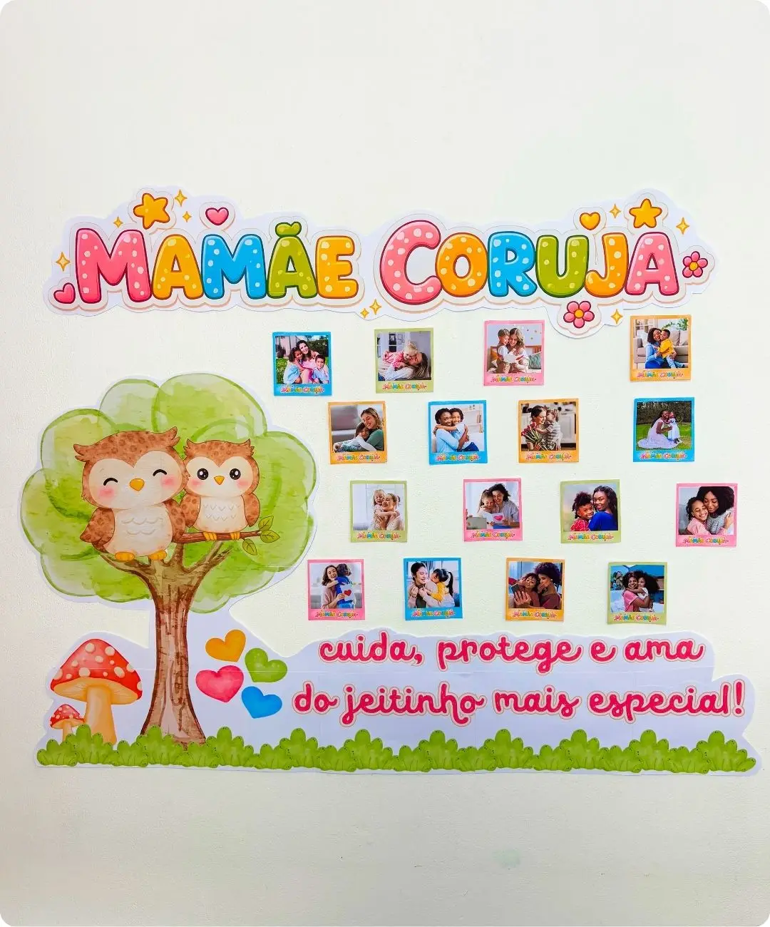 Painel Dia das Mães para Imprimir PDF - Mamãe Coruja