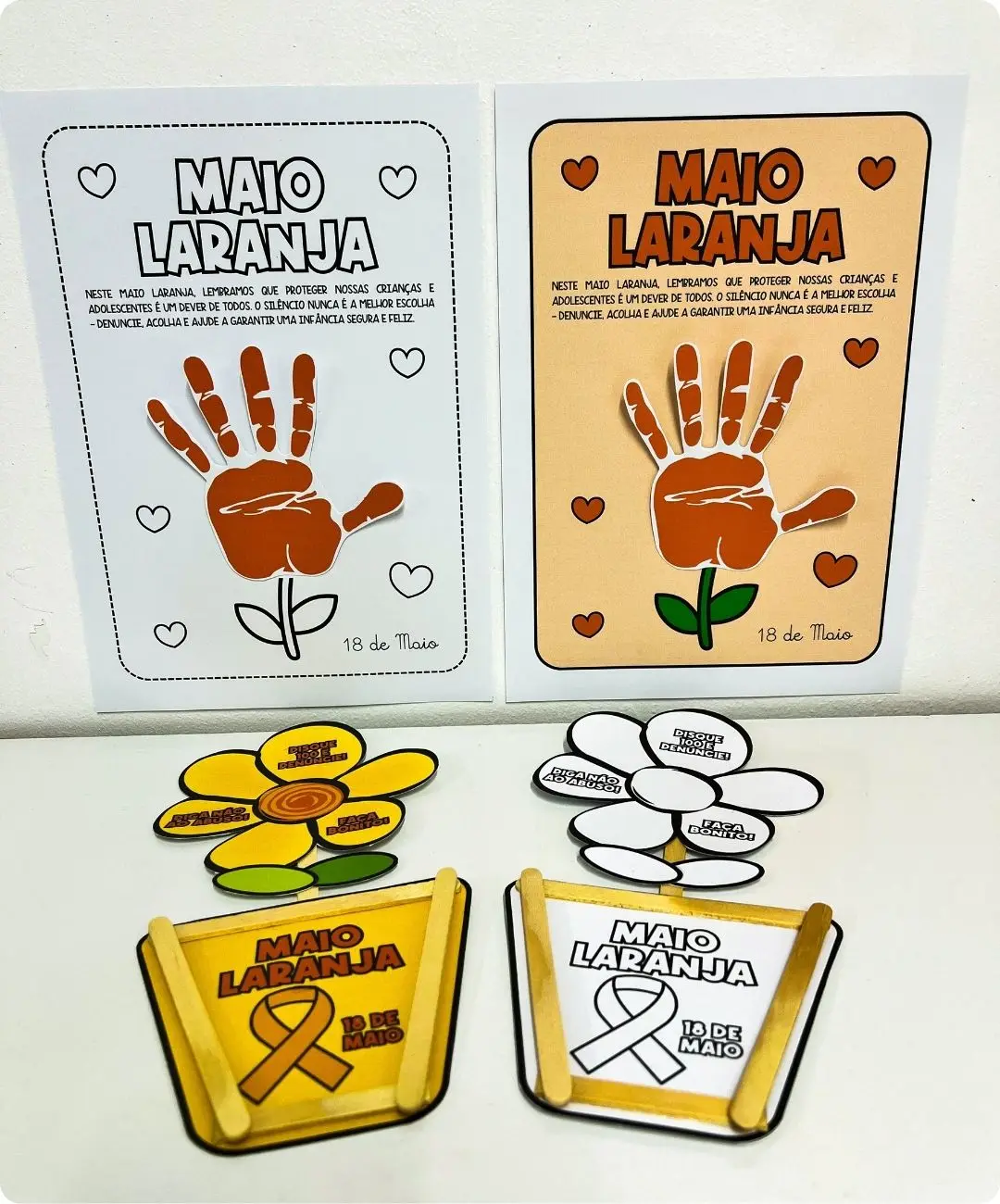 Atividades Interativas Maio Laranja: Kit Pedagógico em PDF Para Imprimir