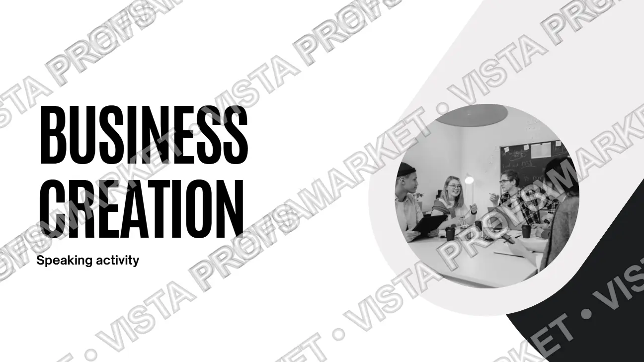 Speaking activity: create your business