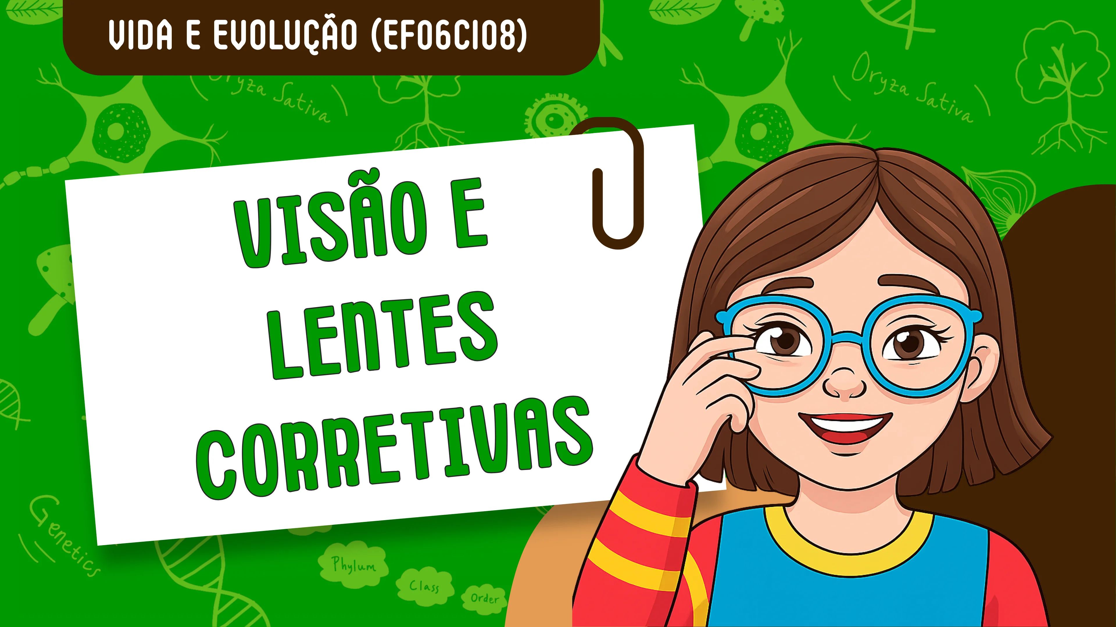 Visão e lentes corretivas - slide