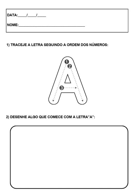 Atividades de Alfabetização – Letras do Alfabeto (A a Z)